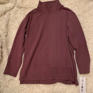 Purple RBX cowl neck tunic sweatshirt